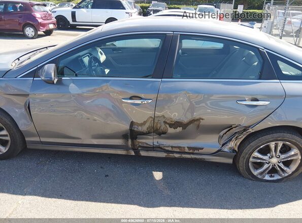 5NPE34AF2JH636978 2018 HYUNDAI SONATA Gray Вид спереду