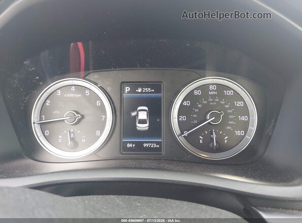 5NPE34AF2JH637743 2018 HYUNDAI SONATA Белый Вид задних сидений