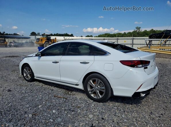 5NPE34AF2JH688692 2018 HYUNDAI SONATA White Trasero izquierdo