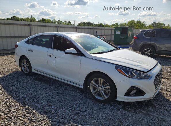 5NPE34AF2JH688692 2018 HYUNDAI SONATA White Delantero derecho