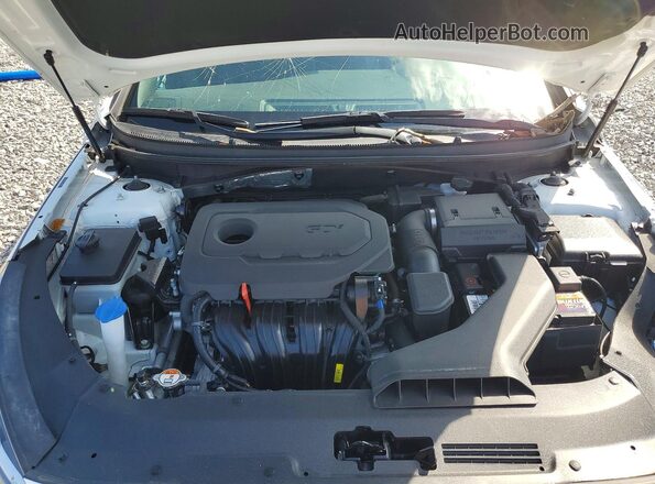 5NPE34AF2JH688692 2018 HYUNDAI SONATA White Vista interior trasera