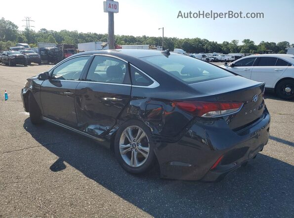 5NPE34AF2JH713896 2018 HYUNDAI SONATA Black Rear left