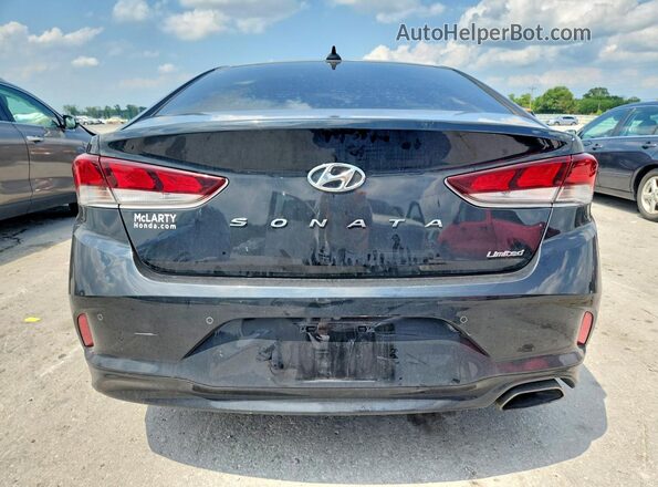5NPE34AF2KH761173 2019 HYUNDAI SONATA Black უკანა ხედი