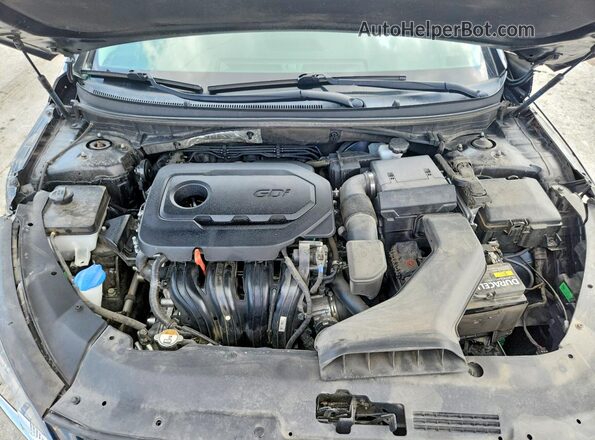 5NPE34AF2KH761173 2019 HYUNDAI SONATA Black უკანა სალონის ხედი