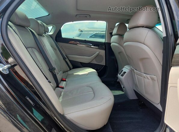 5NPE34AF2KH761173 2019 HYUNDAI SONATA Black უკანა სავარძლების ხედი