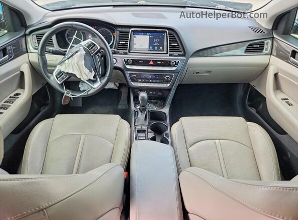 5NPE34AF2KH761173 2019 HYUNDAI SONATA Black წინა პანელის ხედი