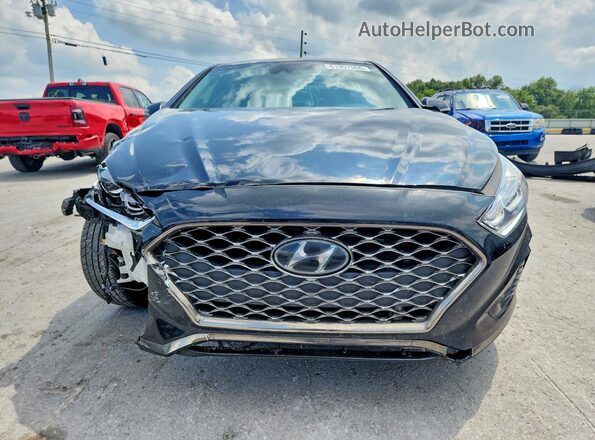 5NPE34AF2KH761173 2019 HYUNDAI SONATA Black წინა ხედი