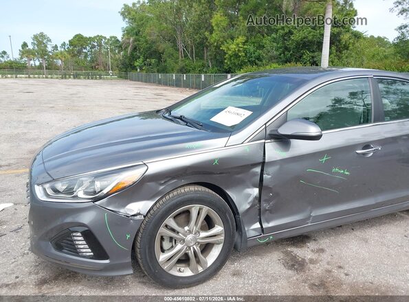 5NPE34AF2KH769838 2019 HYUNDAI SONATA Gray Вид спереду