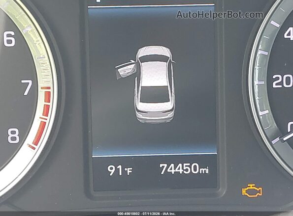 5NPE34AF2KH769838 2019 HYUNDAI SONATA Gray 
