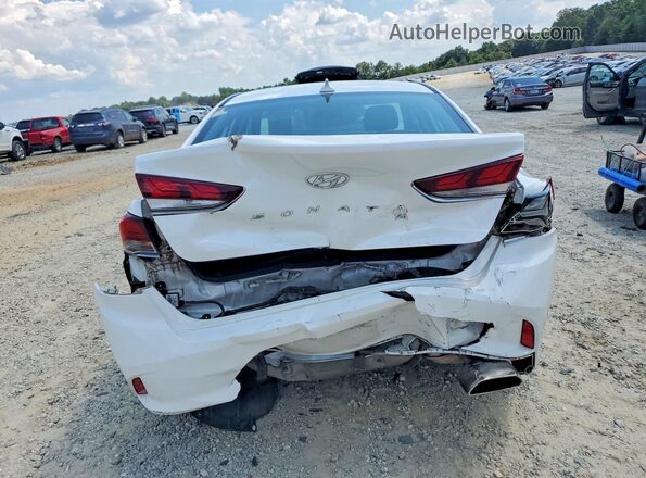 5NPE34AF2KH779916 2019 HYUNDAI SONATA White Вид ззаду