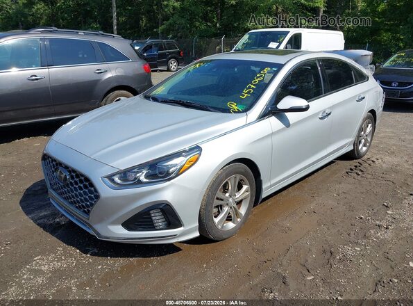 5NPE34AF2KH815068 2019 HYUNDAI SONATA Silver Առջևի ձախ երեք քառորդ տեսարան