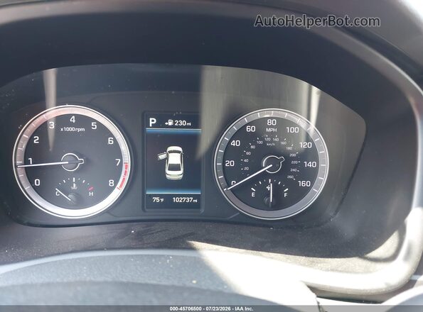 5NPE34AF2KH815068 2019 HYUNDAI SONATA Silver Հետևի նստատեղերի տեսք