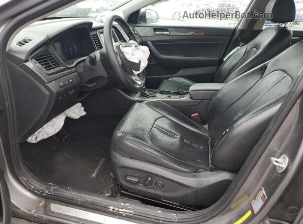 5NPE34AF2KH821484 2019 HYUNDAI SONATA Gray Вид салону спереду