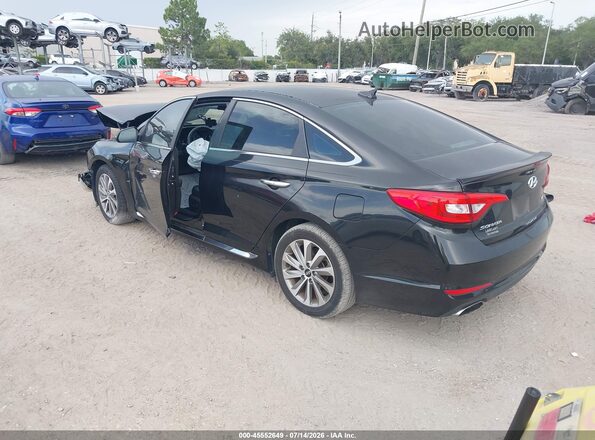 5NPE34AF3GH274281 2016 HYUNDAI SONATA Black უკანა მარცხენა