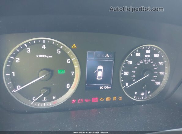 5NPE34AF3GH274281 2016 HYUNDAI SONATA Black უკანა სავარძლების ხედი