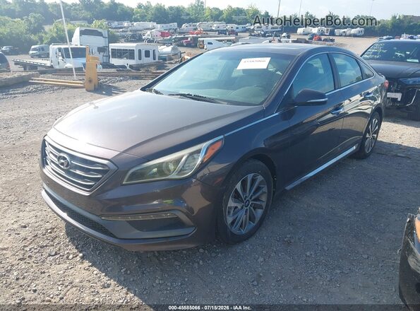 5NPE34AF3GH312303 2016 HYUNDAI SONATA Серый Передняя левая четверть