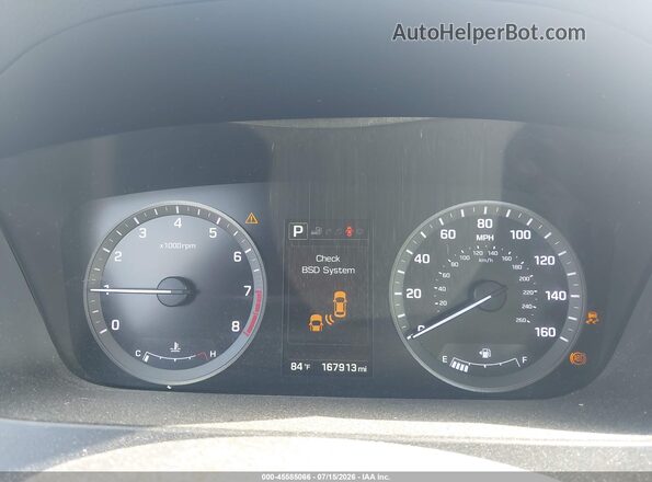 5NPE34AF3GH312303 2016 HYUNDAI SONATA Серый Вид задних сидений