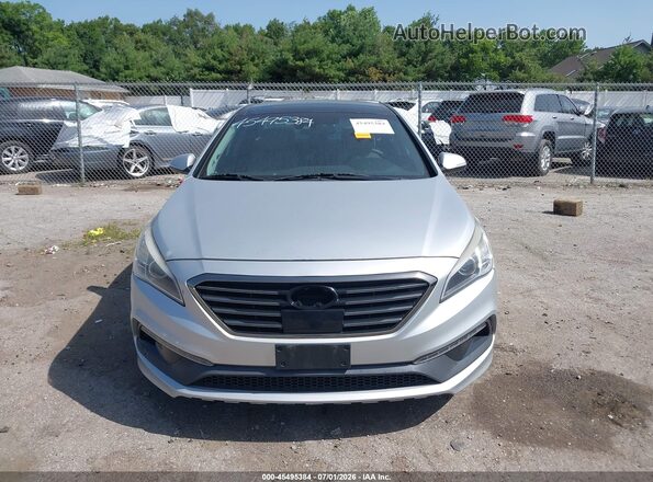 5NPE34AF3GH332163 2016 HYUNDAI SONATA Silver Instrument cluster view