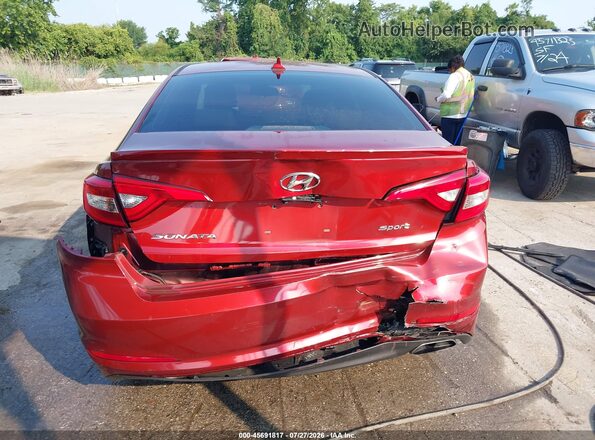 5NPE34AF3GH335399 2016 HYUNDAI SONATA Red Դիմացի տեսք