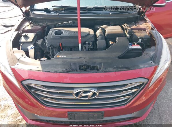 5NPE34AF3GH335399 2016 HYUNDAI SONATA Red Հետևի տեսք