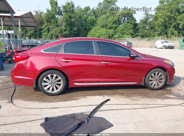 5NPE34AF3GH335399 2016 HYUNDAI SONATA Red Սալոնի 360 աստիճան տեսք