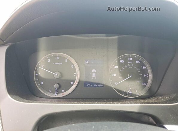 5NPE34AF3GH360822 2016 HYUNDAI SONATA Black ხელსაწყოთა პანელის ხედი