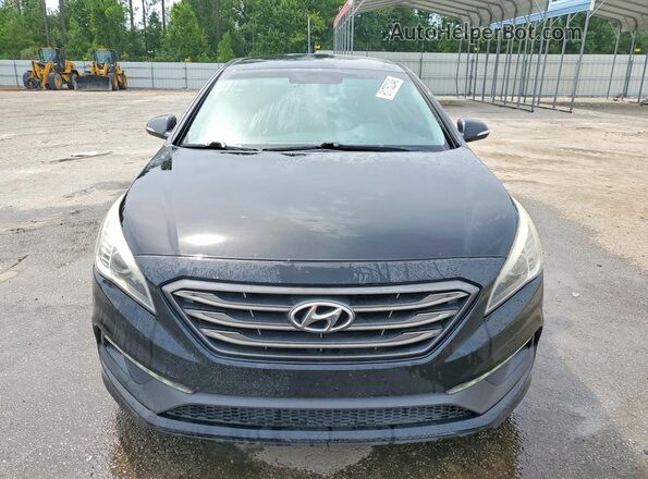 5NPE34AF3GH360822 2016 HYUNDAI SONATA Black წინა ხედი