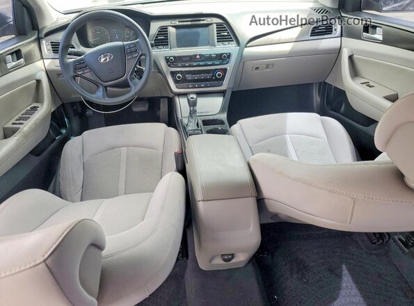 5NPE34AF3GH360822 2016 HYUNDAI SONATA Black წინა პანელის ხედი