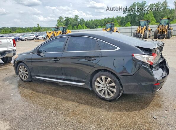 5NPE34AF3GH360822 2016 HYUNDAI SONATA Black უკანა მარცხენა