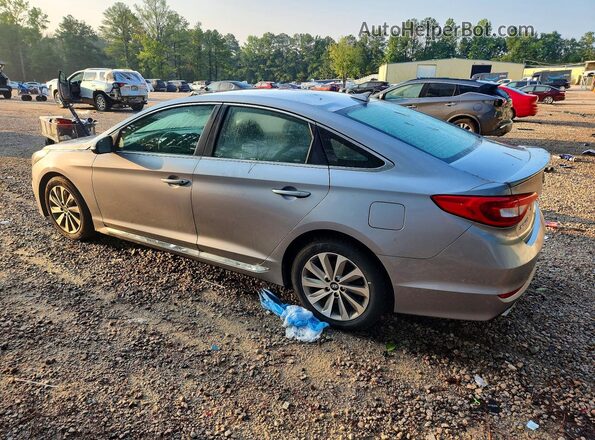 5NPE34AF3GH389267 2016 HYUNDAI SONATA Silver Հետևի ձախ