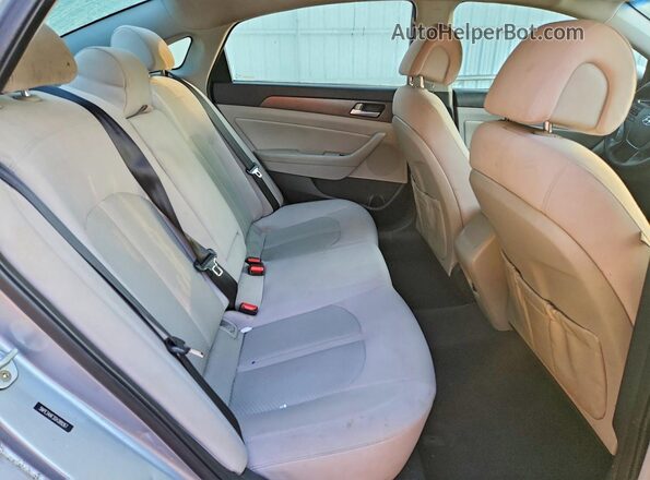 5NPE34AF3GH389267 2016 HYUNDAI SONATA Silver Հետևի նստատեղերի տեսք