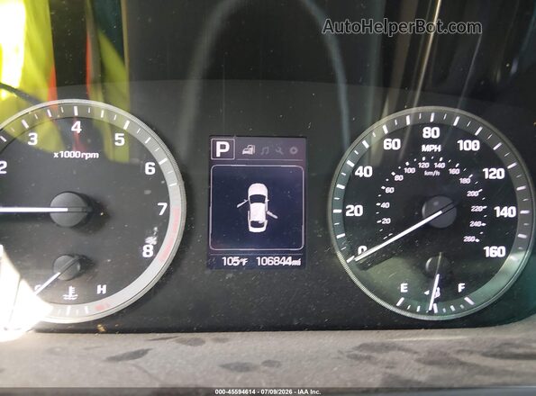 5NPE34AF3GH425281 2016 HYUNDAI SONATA Серый Вид задних сидений