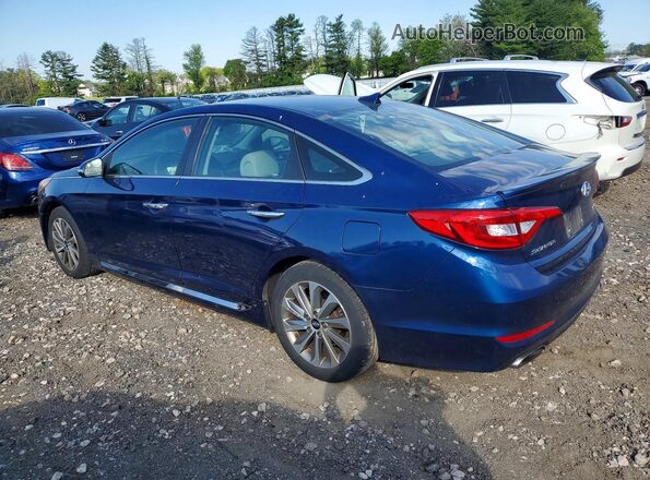 5NPE34AF3GH425622 2016 HYUNDAI SONATA Синий Задняя левая четверть