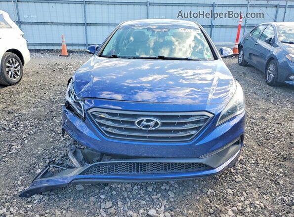 5NPE34AF3GH425622 2016 HYUNDAI SONATA Синий Вид спереди