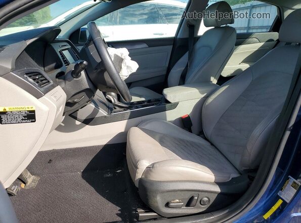 5NPE34AF3GH425622 2016 HYUNDAI SONATA Синий Вид салона спереди