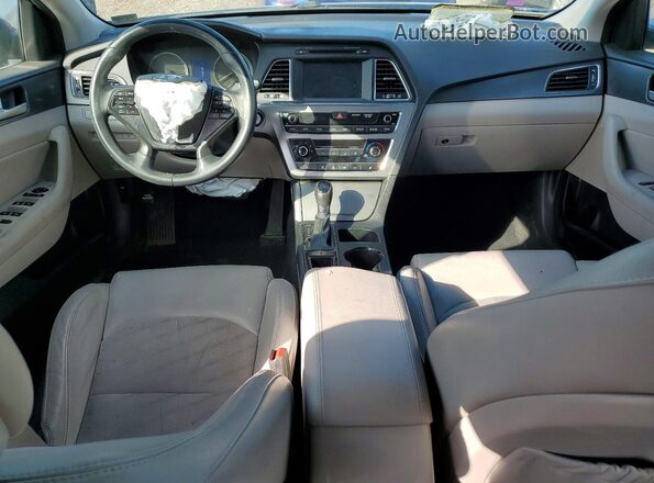 5NPE34AF3GH425622 2016 HYUNDAI SONATA Синий Вид панели приборов
