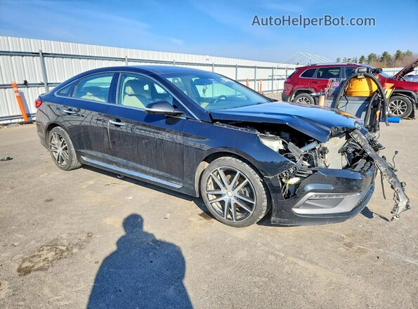 5NPE34AF3GH432697 2016 HYUNDAI SONATA Black Front right