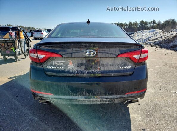 5NPE34AF3GH432697 2016 HYUNDAI SONATA Black Rear view