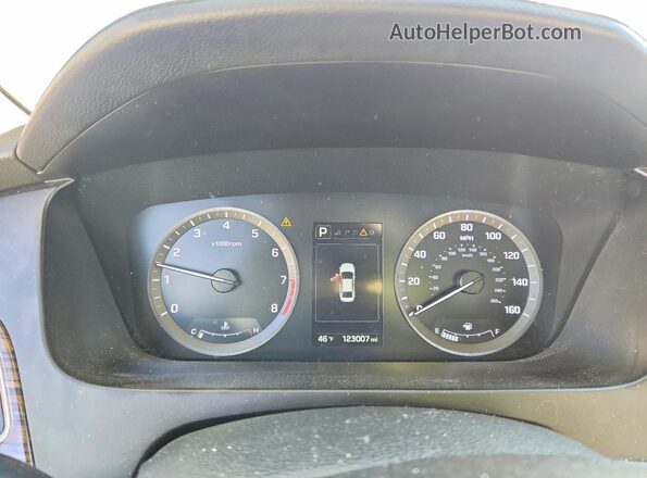 5NPE34AF3GH432697 2016 HYUNDAI SONATA Black Instrument cluster view