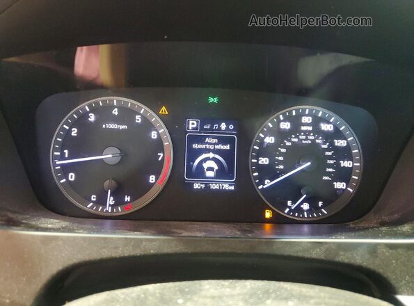 5NPE34AF3HH507013 2017 HYUNDAI SONATA Burgundy Vista del cuadro de instrumentos