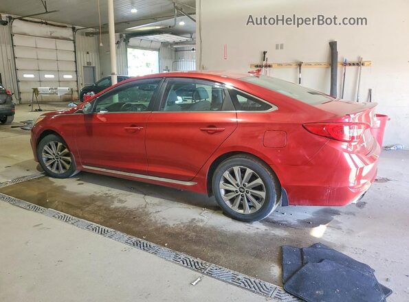 5NPE34AF3HH507013 2017 HYUNDAI SONATA Burgundy Trasero izquierdo