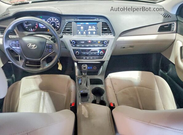 5NPE34AF3HH507013 2017 HYUNDAI SONATA Burgundy Vista del salpicadero