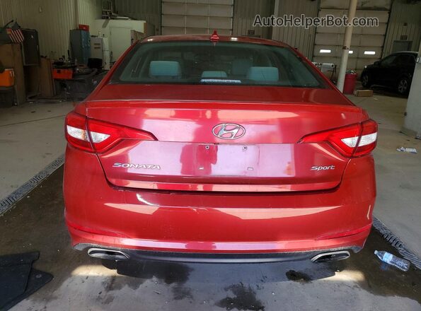 5NPE34AF3HH507013 2017 HYUNDAI SONATA Burgundy Vista trasera