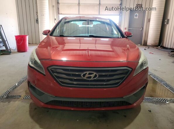 5NPE34AF3HH507013 2017 HYUNDAI SONATA Burgundy Vista frontal