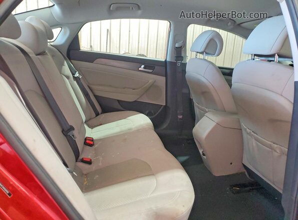 5NPE34AF3HH507013 2017 HYUNDAI SONATA Burgundy Vista de los asientos traseros