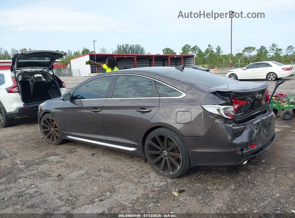 5NPE34AF3HH543252 2017 HYUNDAI SONATA Dark Brown Задня ліва чверть