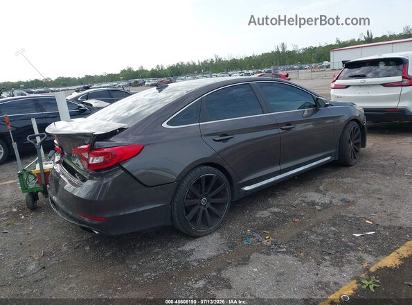 5NPE34AF3HH543252 2017 HYUNDAI SONATA Dark Brown Задня права чверть