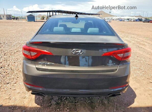 5NPE34AF3HH588286 2017 HYUNDAI SONATA Gray Vista trasera
