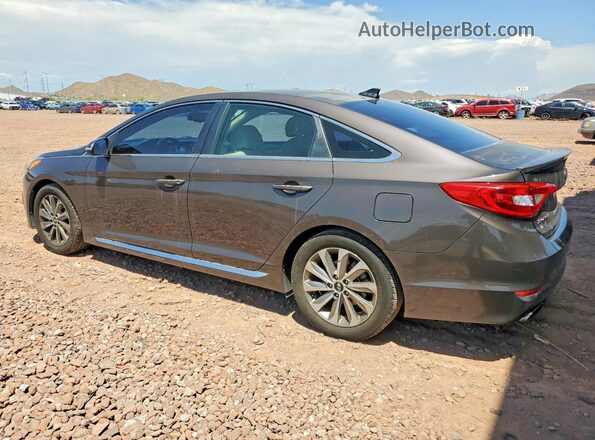 5NPE34AF3HH588286 2017 HYUNDAI SONATA Gray Trasero izquierdo