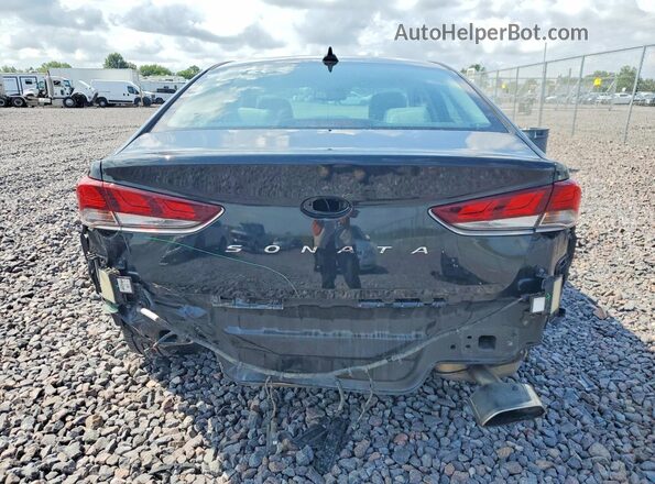 5NPE34AF3JH613029 2018 HYUNDAI SONATA Black Rear view